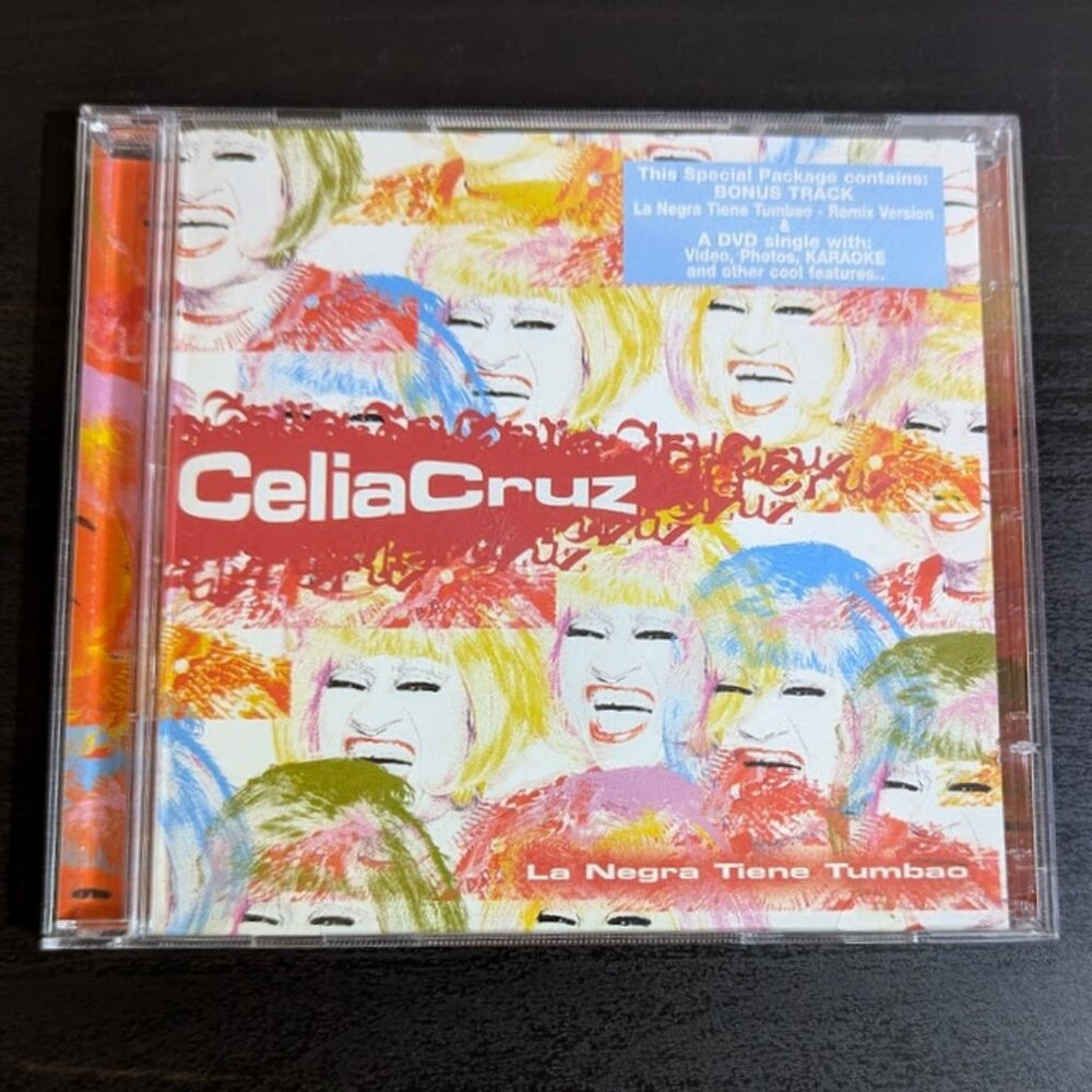 Celia Cruz - La Negra Tiene Tumboa  CD +Bonus DVD -RARE!!